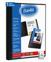 Esitluskaaned Bantex 40-taskut, must, esitaskuga